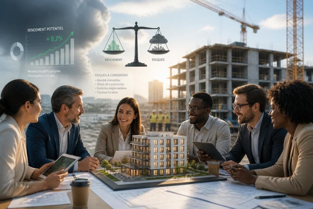 Crowdfunding immobilier : rendement et risques