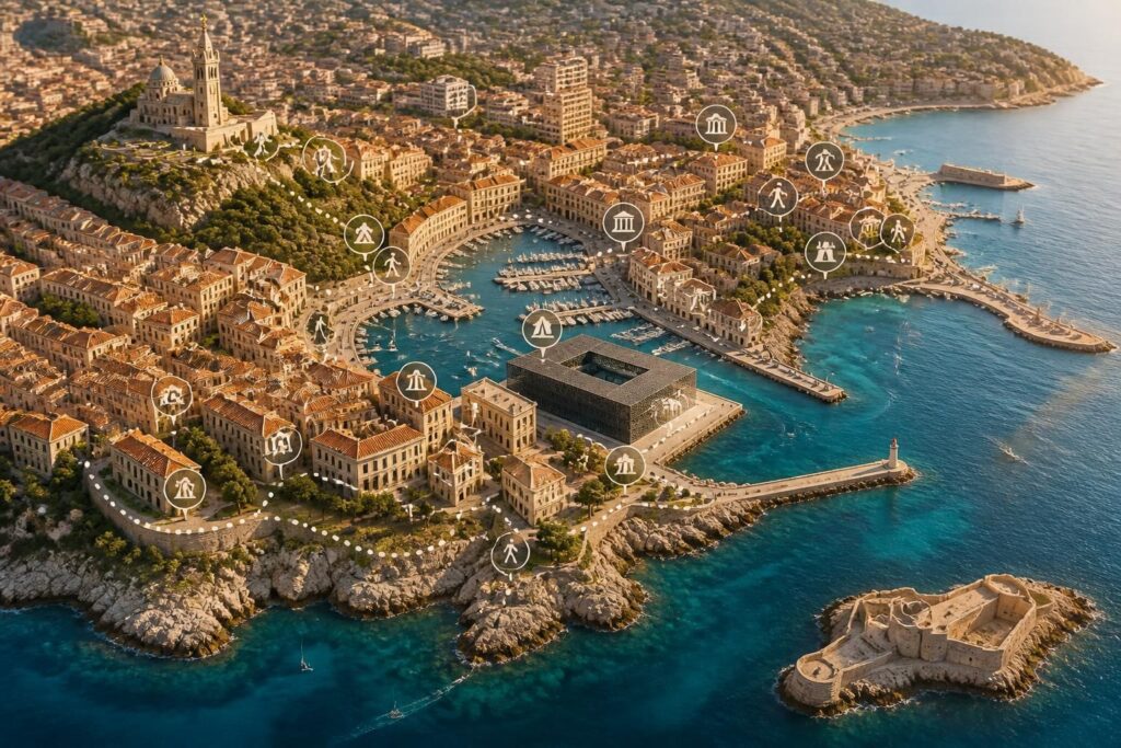découvrez marseille avec nos guides et itinéraires détaillés pour explorer la cité phocéenne, ses quartiers emblématiques, ses plages et son patrimoine unique.