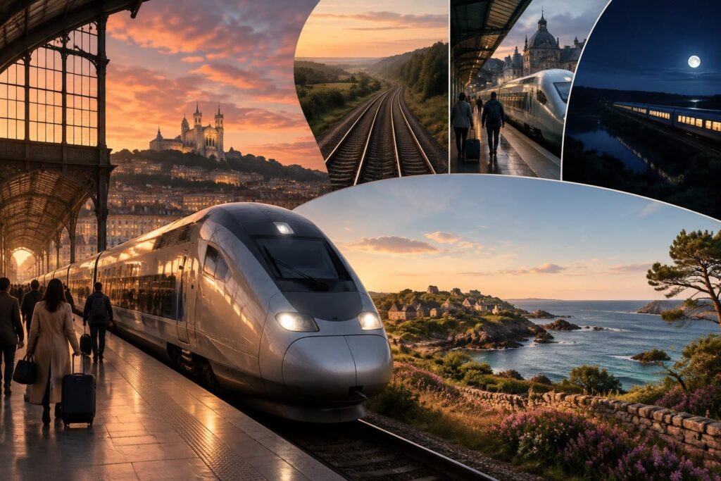 Lyon Quimper train : tout savoir sur les trajets directs, de nuit et via Rennes